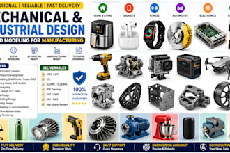 3d cad design 3d industrial product design mechanical cad model for 3d printing
