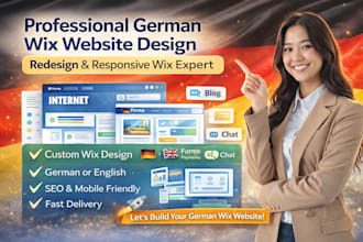 build german wix website design wix website redesign  wix website wix expert