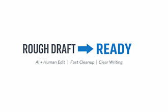 clean up and edit ai or rough drafts