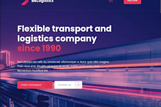 design transportation logistics website