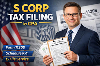 handle your s corp tax preparation and filing professionally