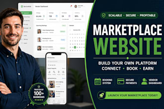 create service marketplace directory website with booking and vendor dashboard