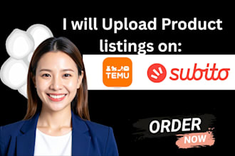 do subito temu product listing upload description lister image design