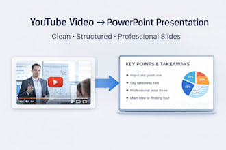 convert any youtube video into a professional PPT