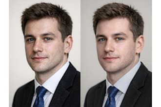 professionally retouch your corporate business headshot