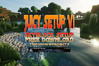 give premade minecraft textured survival setup with regular updates