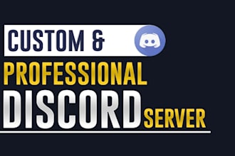 do discord server setup for community or business