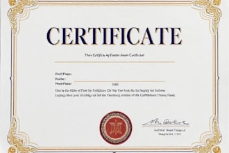 make certificates ,diploma certificate , degree or award