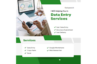 do accurate data entry, copy paste and web research
