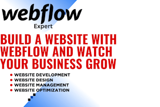 webflow website development, design and  SEO with CSS and cms optimization