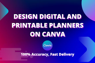 design digital and printable planners