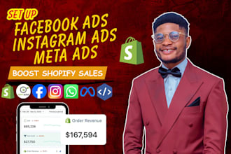 setup shopify ads, instagram ads and meta ads campaign to boost shopify sales