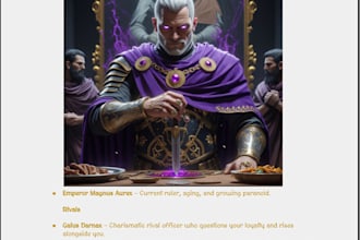 create a professional game design document for your game