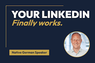 optimize your linkedin profile in german or english