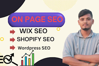 get wordpress on page seo wix and shopify