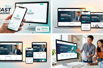 develop a fast responsive website for startups