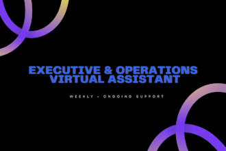 be your startup executive assistant and operations virtual assistant