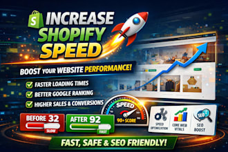 increase shopify speed optimization boost website pagespeed improve website fast