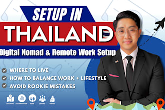 help digital nomads and remote workers set up a long stay in thailand