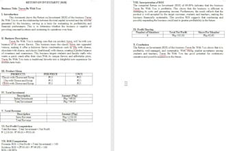 create a simple business report