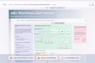 deploy and configure a fully working n8n automation server