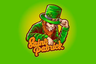 create wonderful and excellent leprechaun logo design