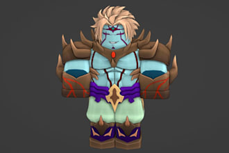 create roblox characters, avatars, heads and game ready models