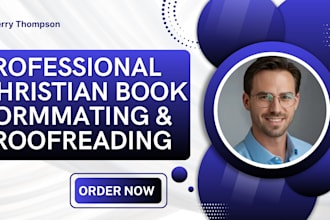 christian book formatting proofreading, christian book editing kdp formatting