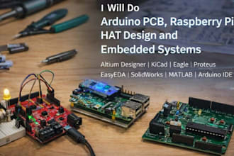 do arduino pcb, raspberry pi hat design and embedded systems