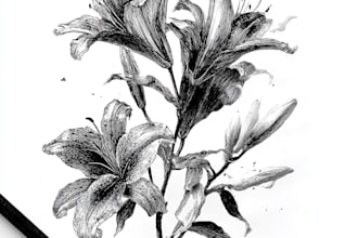 do botanical illustrations in pen and ink