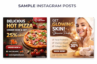 modern instagram post design in canva for your business