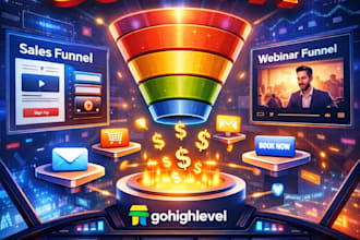 funnelcockpit sales funnels, funnel cockpit landing page, webinar funnel, ghl