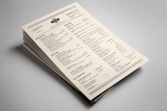 design an attractive restaurant menu design, food flyer