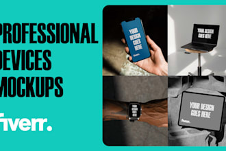 create professional high resolution ealistic device mockups