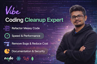 fix vibe code errors and bugs, cleanup your lovable, replit and bolt apps