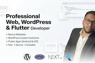 design redesign wordpress web, custom web development as a full stack developer