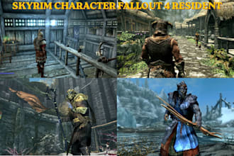 create custom armor weapons or character for skyrim fallout 4 resident