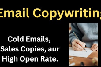 write high converting email copy and cold email sequences