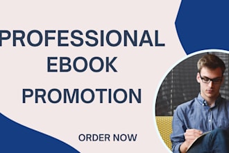 do a book promotion for your ebook, amazon kindle book