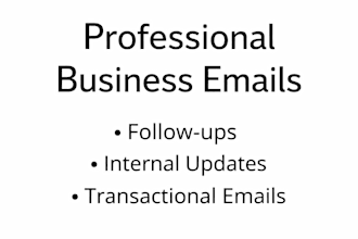 write professional business emails and replies
