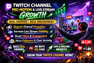 organically promote and bring the live viewers to your twitch