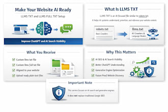 enhance chatgpt and ai SEO visibility with llms txt and llms full txt