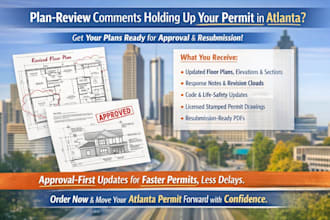 update stamped permit drawings after plan review in atlanta