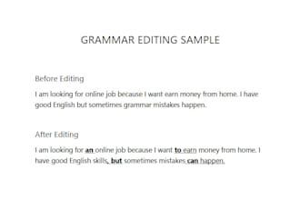 fix grammar, rewrite, and improve your english content