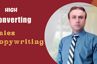 create high converting sales copy with professional copywriting