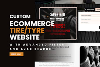 a high converting custom ecommerce wheel tire tyre website