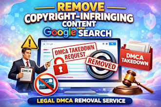 remove copyright infringing content from google search