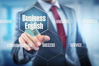 teach you professional and business english for work