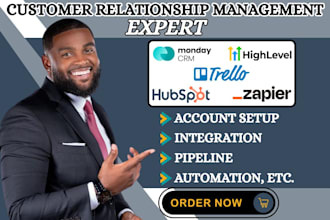 setup trello monday workflow automation hubspot gohighlevel zapier integration