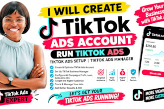 create tiktok ads account run tiktok ads tik tok ads setup tiktok ads manager